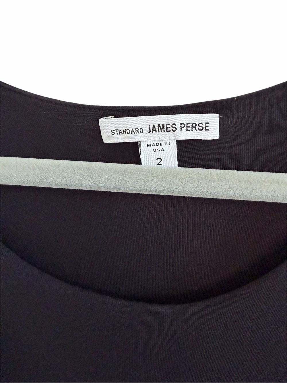 James Perse Cotton Black Ruched Belt Dress - Size 2 - Picture 5 of 5